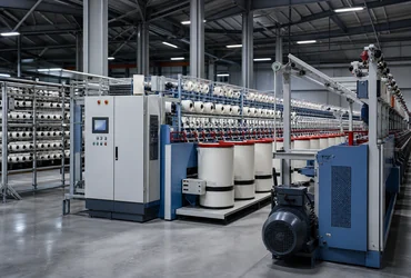 Textile machinery operating on regulated industrial power