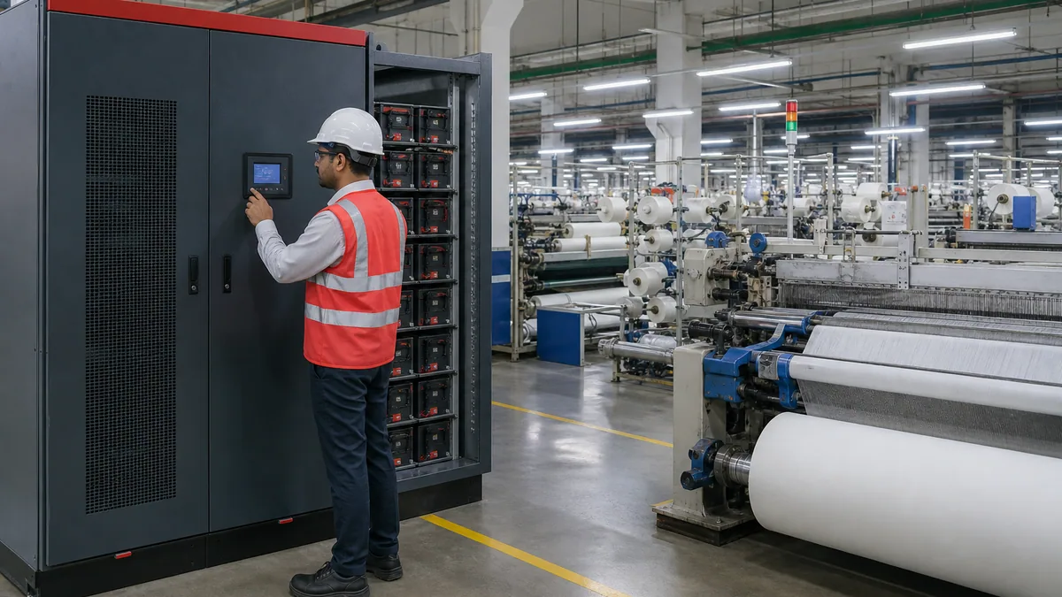 UPS for Textile Mills: Capacity Guide