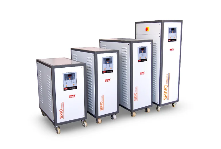 Adroit commercial air cooled servo stabilizer for voltage regulation