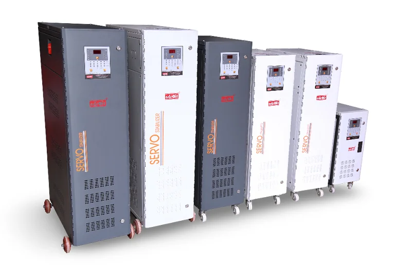 Adroit industrial air cooled servo stabilizer for voltage regulation
