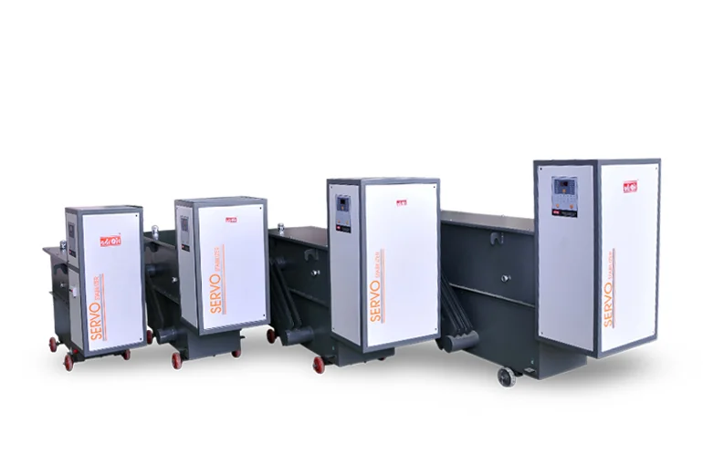 Adroit oil cooled servo stabilizer for industrial voltage protection