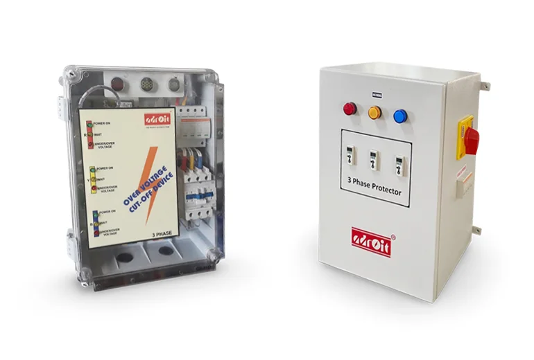 Adroit over voltage cut-off device for industrial equipment protection